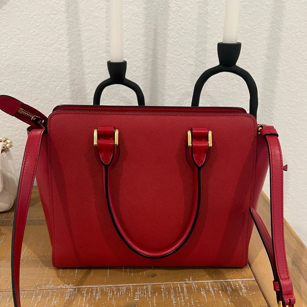 Red Prada like new wore two times serious offers only
